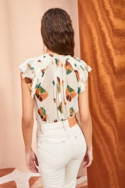 ULLA JOHNSON Marilyn Top - Aurora -Fashion Haven Shop ULLA JOHNSON Marilyn Top AURORA 04