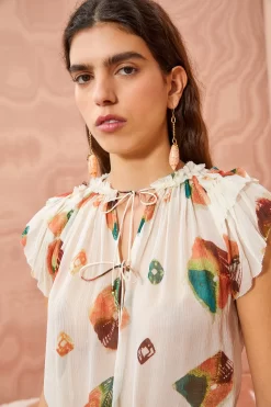 ULLA JOHNSON Marilyn Top - Aurora -Fashion Haven Shop ULLA JOHNSON Marilyn Top AURORA 05