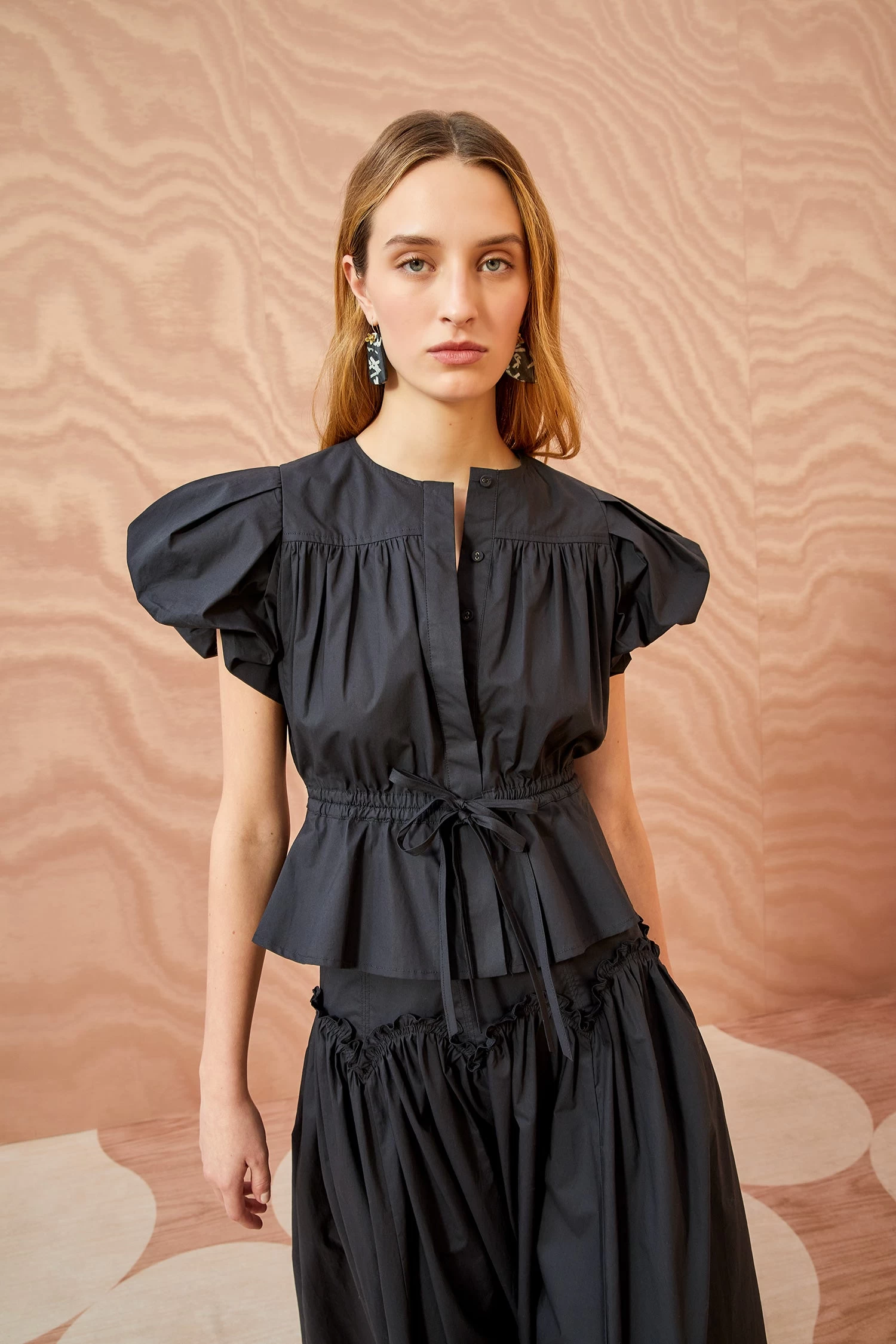 ULLA JOHNSON Mila Top - Noir 1 ULLA JOHNSON Mila Top - Noir