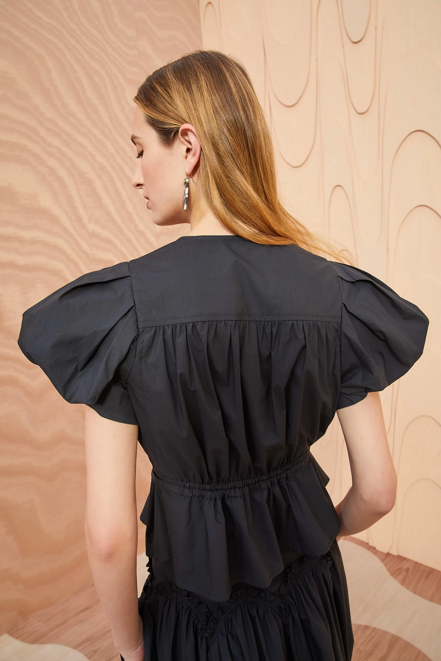 ULLA JOHNSON Mila Top - Noir 4 ULLA JOHNSON Mila Top - Noir - Image 4