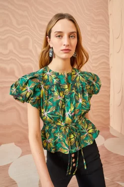 ULLA JOHNSON Mila Top - Tigerlily