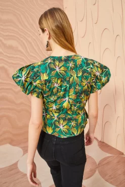 ULLA JOHNSON Mila Top - Tigerlily -Fashion Haven Shop ULLA JOHNSON Mila Top TIGERLILY 04