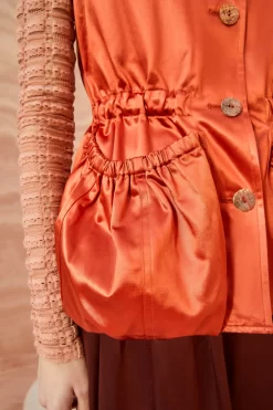 ULLA JOHNSON Monroe Vest - Red Oxide -Fashion Haven Shop ULLA JOHNSON Monroe Vest REDOXIDE 0084