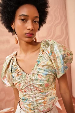 ULLA JOHNSON Nerida Top - Meadow -Fashion Haven Shop ULLA JOHNSON Nerida Top MEADOW 0039