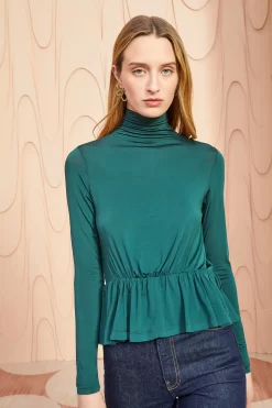 ULLA JOHNSON Nina Top - Cypress -Fashion Haven Shop ULLA JOHNSON Nina Top CYPRESS 05