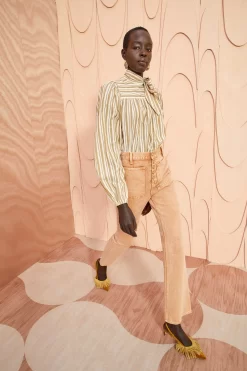 ULLA JOHNSON Opal Blouse - Sand -Fashion Haven Shop ULLA JOHNSON Opal Blouse SAND 0129