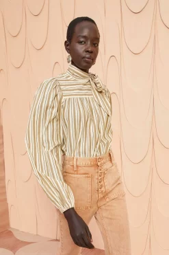 ULLA JOHNSON Opal Blouse - Sand