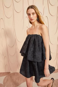 ULLA JOHNSON Oui Dress - Noir -Fashion Haven Shop ULLA JOHNSON Oui Dress NOIR 03