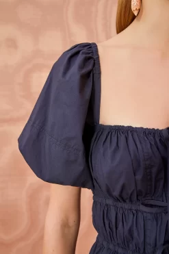 ULLA JOHNSON Palma Dress - Midnight -Fashion Haven Shop ULLA JOHNSON Palma Dress MIDNIGHT 05