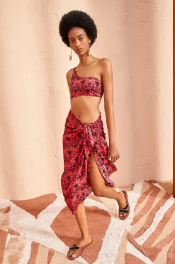 ULLA JOHNSON Paz Coverup - Wild Rose 7 ULLA JOHNSON Paz Coverup - Wild Rose -Fashion Haven Shop ULLA JOHNSON Paz Coverup WILD ROSE 04