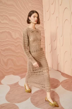 ULLA JOHNSON Prisha Dress - Flax -Fashion Haven Shop ULLA JOHNSON Prisha Dress FLAX 0081