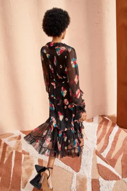 ULLA JOHNSON Reina Dress - Nocturne -Fashion Haven Shop ULLA JOHNSON Reina Dress NOCTURNE 04