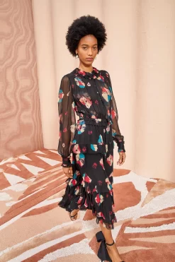 ULLA JOHNSON Reina Dress - Nocturne -Fashion Haven Shop ULLA JOHNSON Reina Dress NOCTURNE 05