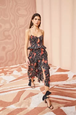 ULLA JOHNSON Renata Dress - Obsidian -Fashion Haven Shop ULLA JOHNSON Renata Dress OBSIDIAN 0045