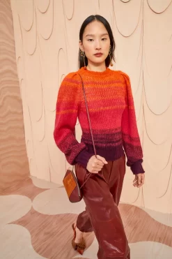 ULLA JOHNSON Rosalia Pullover - Agate 9 ULLA JOHNSON Rosalia Pullover - Agate -Fashion Haven Shop ULLA JOHNSON Rosalia Pullover AGATE 01 MAIN