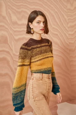 ULLA JOHNSON Rosalia Pullover - Desert -Fashion Haven Shop ULLA JOHNSON Rosalia Pullover DESERT 0124