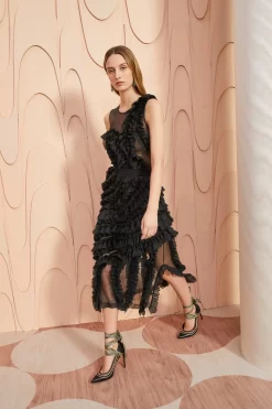 ULLA JOHNSON Sarafina Skirt - Noir -Fashion Haven Shop ULLA JOHNSON Sarafina Skirt NOIR 0050