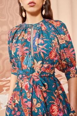 ULLA JOHNSON Selena Coverup - Delphinium 6 ULLA JOHNSON Selena Coverup - Delphinium -Fashion Haven Shop ULLA JOHNSON Selena Coverup DELPHINIUM 0121