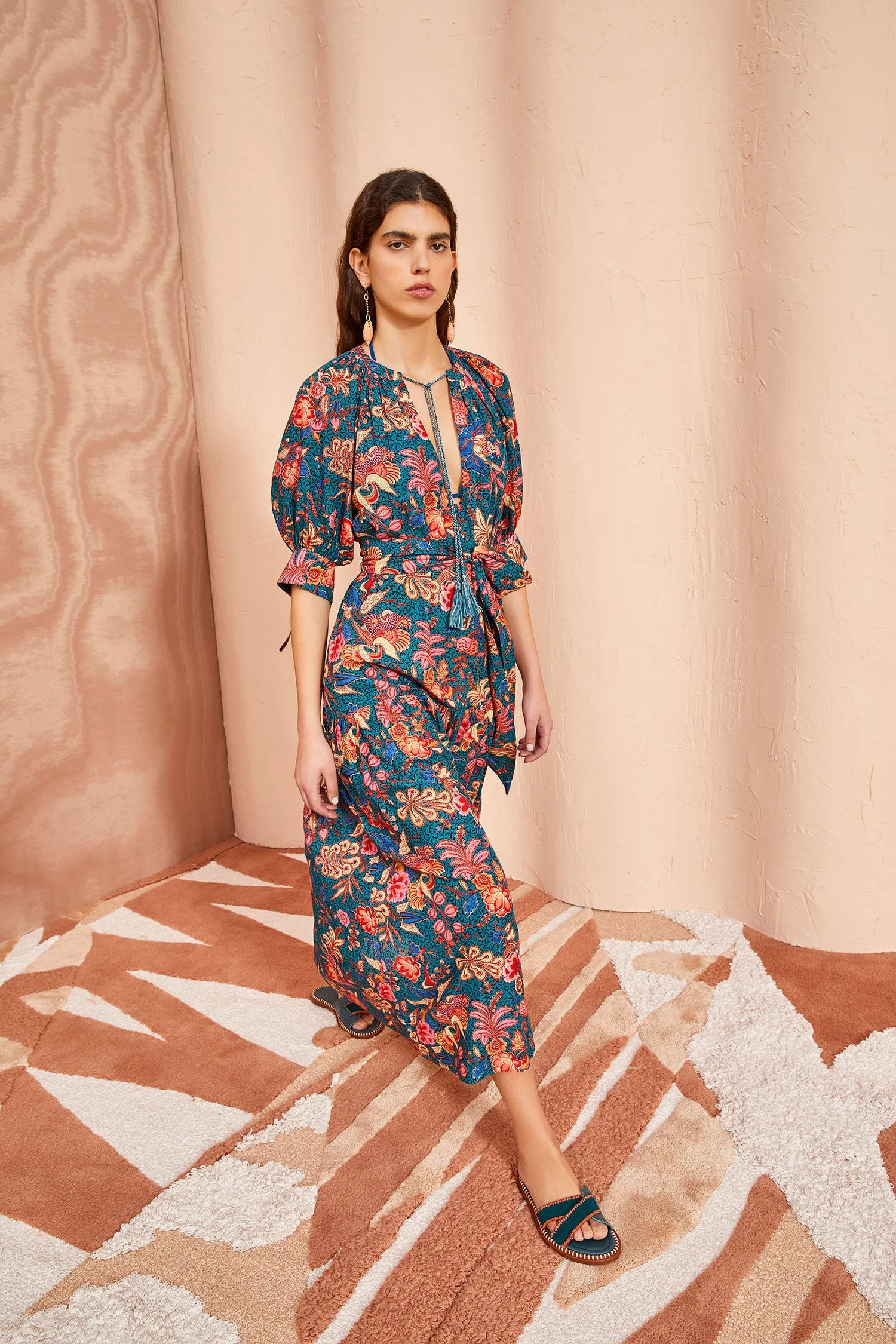 ULLA JOHNSON Selena Coverup - Delphinium 1 ULLA JOHNSON Selena Coverup - Delphinium