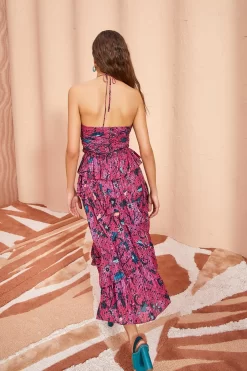 ULLA JOHNSON Simona Dress - Snapdragon 8 ULLA JOHNSON Simona Dress - Snapdragon -Fashion Haven Shop ULLA JOHNSON Simona Dress SNAPDRAGON 04