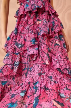 ULLA JOHNSON Simona Dress - Snapdragon 9 ULLA JOHNSON Simona Dress - Snapdragon -Fashion Haven Shop ULLA JOHNSON Simona Dress SNAPDRAGON 05