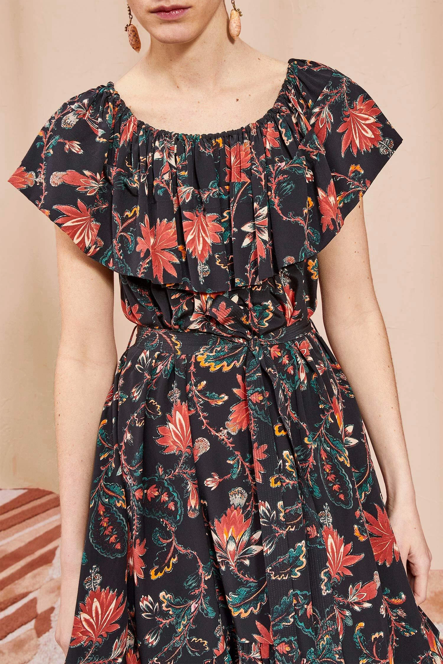 ULLA JOHNSON Skye Dress - Obsidian 2 ULLA JOHNSON Skye Dress - Obsidian - Image 2