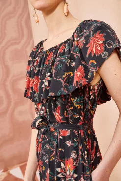 ULLA JOHNSON Skye Dress - Obsidian 9 ULLA JOHNSON Skye Dress - Obsidian -Fashion Haven Shop ULLA JOHNSON Skye Dress OBSIDIAN 0166