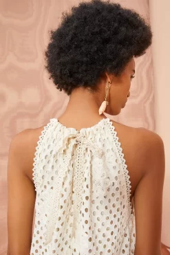 ULLA JOHNSON Stella Dress - Pearl -Fashion Haven Shop ULLA JOHNSON Stella Dress PEARL 03