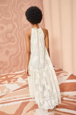 ULLA JOHNSON Stella Dress - Pearl -Fashion Haven Shop ULLA JOHNSON Stella Dress PEARL 05