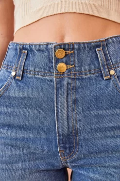 ULLA JOHNSON The Thea Jean - Danube Medium Indigo Wash 7 ULLA JOHNSON The Thea Jean - Danube Medium Indigo Wash -Fashion Haven Shop ULLA JOHNSON THEA JEAN DANUBE MEDIUM INDIGO WASH 03