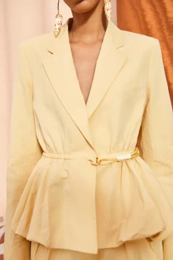 ULLA JOHNSON Talie Blazer - Dune 7 ULLA JOHNSON Talie Blazer - Dune -Fashion Haven Shop ULLA JOHNSON Talie Blazer DUNE 02 ALT