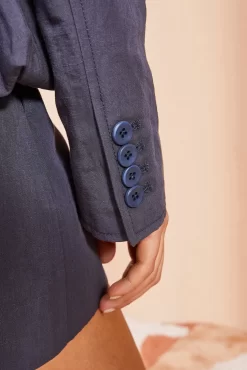 ULLA JOHNSON Talie Blazer - Midnight -Fashion Haven Shop ULLA JOHNSON Talie Blazer MIDNIGHT 0124