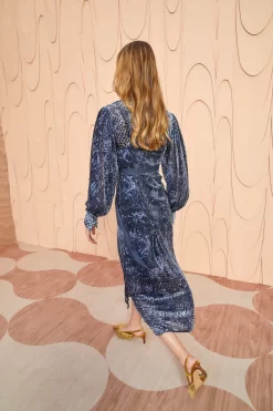 ULLA JOHNSON Thalia Dress - Marine -Fashion Haven Shop ULLA JOHNSON Thalia Dress MARINE RESHOOT 0106