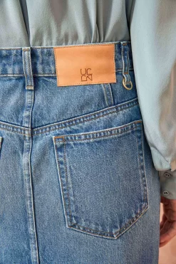 ULLA JOHNSON The Bea Skirt - Danube Medium Indigo Wash -Fashion Haven Shop ULLA JOHNSON The Bea Skirt DANUBEMEDIUMINDIGOWASH 0107