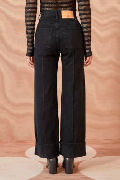 ULLA JOHNSON The Genevieve Jean - Noir Wash -Fashion Haven Shop ULLA JOHNSON The Genevieve Jean NOIR WASH 03