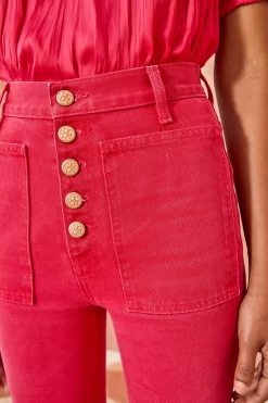 ULLA JOHNSON The Lou Jean - Orchid Wash -Fashion Haven Shop ULLA JOHNSON The Lou ORCHID WASH 04