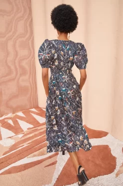 ULLA JOHNSON Thelma Dress - Jet -Fashion Haven Shop ULLA JOHNSON Thelma Dress JET 04