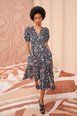 ULLA JOHNSON Thelma Dress - Jet -Fashion Haven Shop ULLA JOHNSON Thelma Dress JET 05