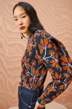 ULLA JOHNSON Twyla Pullover - Bellflower -Fashion Haven Shop ULLA JOHNSON Twyla Pullover BELLFLOWER 03