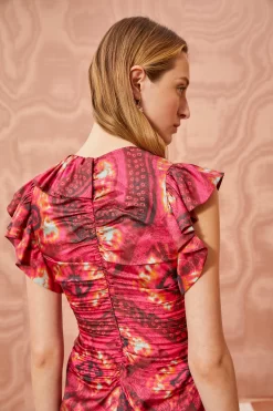 ULLA JOHNSON Vida Top - Wild Rose 7 ULLA JOHNSON Vida Top - Wild Rose -Fashion Haven Shop ULLA JOHNSON Vida Top WILD ROSE 03