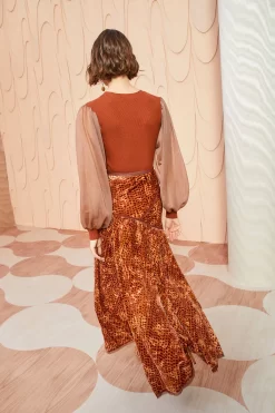 ULLA JOHNSON Willa Skirt - Sienna -Fashion Haven Shop ULLA JOHNSON Willa Skirt SIENNA 0007