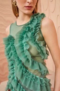 Fashion Haven Shop -Fashion Haven Shop ULLA JOHNSON Winnifred Top JADE 02 ALT