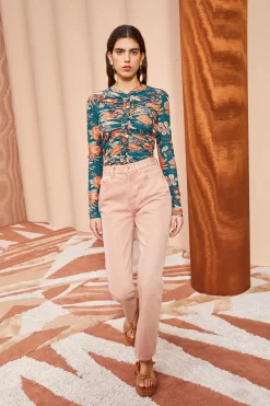 ULLA JOHNSON Wren Top - Delphinium 7 ULLA JOHNSON Wren Top - Delphinium -Fashion Haven Shop ULLA JOHNSON Wren Top DELPHINIUM 03