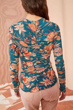 ULLA JOHNSON Wren Top - Delphinium 8 ULLA JOHNSON Wren Top - Delphinium -Fashion Haven Shop ULLA JOHNSON Wren Top DELPHINIUM 04