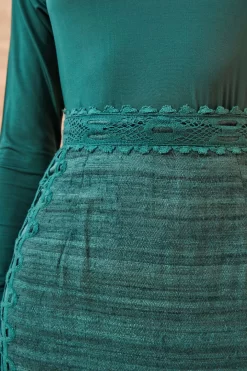 ULLA JOHNSON Yamini Skirt - Cypress -Fashion Haven Shop ULLA JOHNSON Yamini Skirt CYPRESS 0083