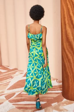 ULLA JOHNSON Zoya Dress - Citrine -Fashion Haven Shop ULLA JOHNSON Zoya Dress CITRINE 04