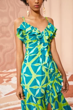 ULLA JOHNSON Zoya Dress - Citrine -Fashion Haven Shop ULLA JOHNSON Zoya Dress CITRINE 05